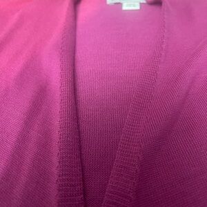 Beautiful Fuchsia Coldwater Creek Open light weight Jacket/ Cardigan.